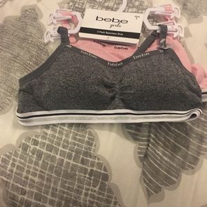 BEBE girls Bras (NWT)